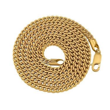 14K Yellow Solid Gold Franco Chain 3 mm